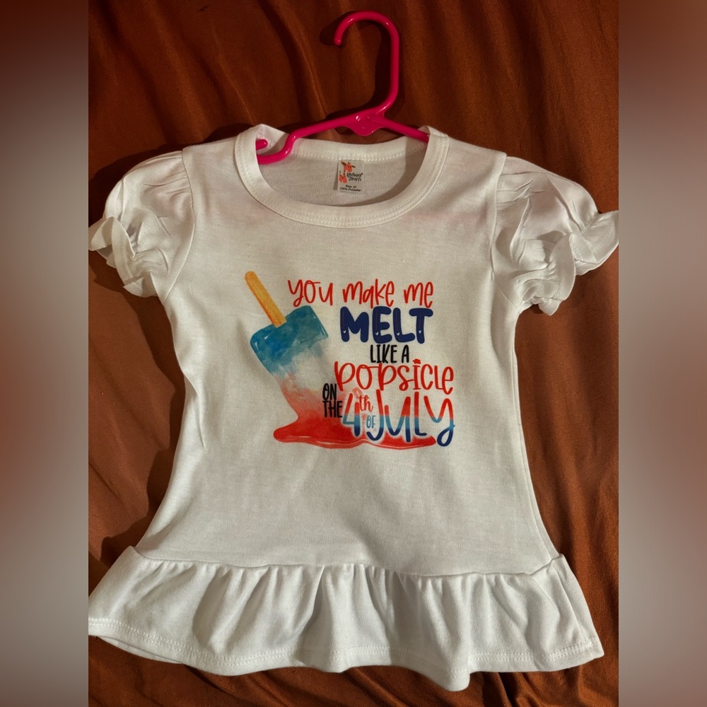 Toddler 2T Ruffle “You make me melt”